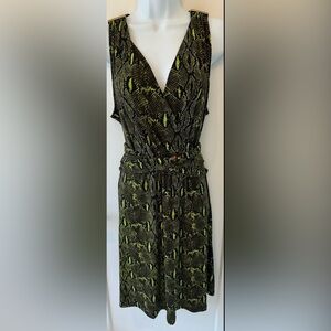 MICHAEL Michael Kors Green Snake Print Dress